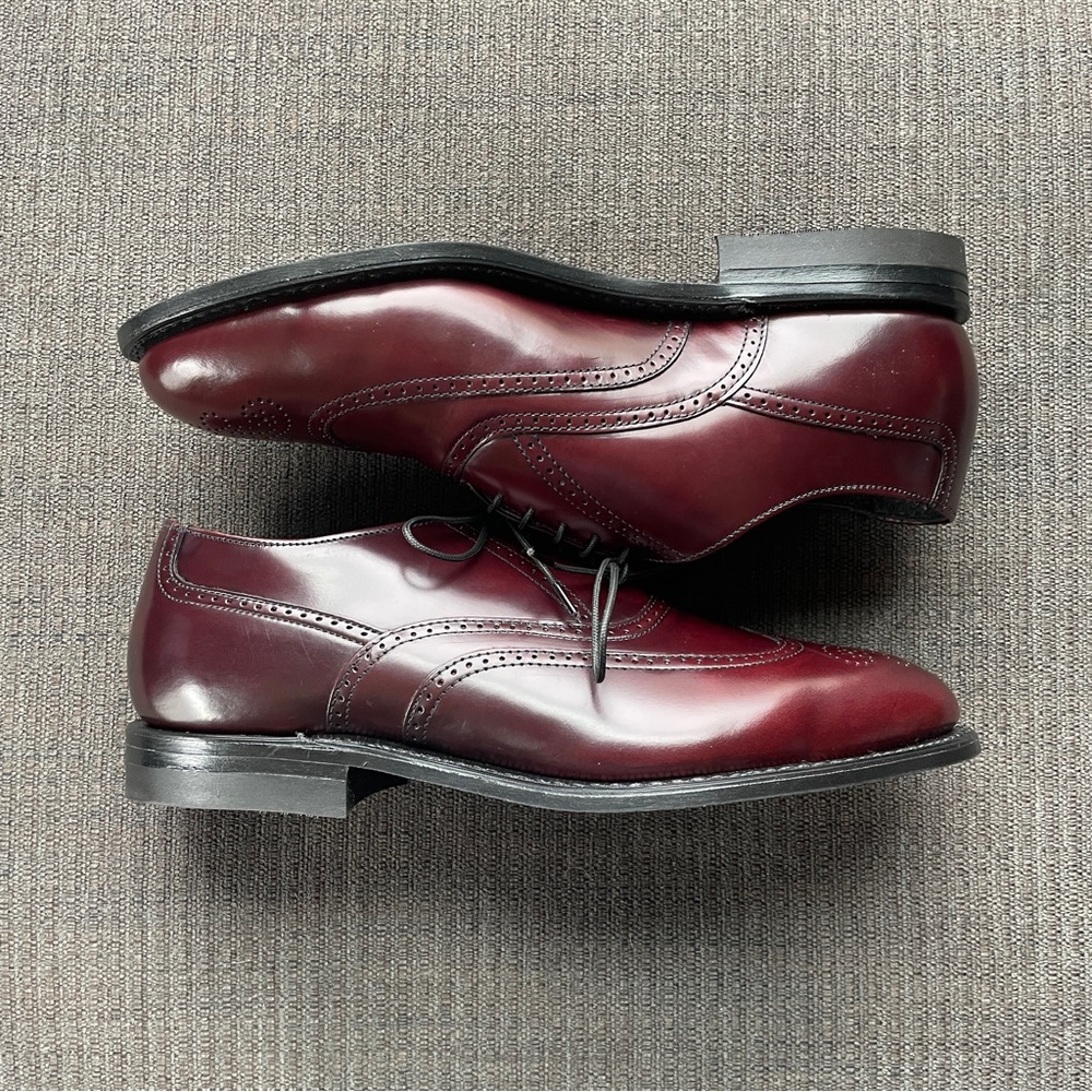 Iron Age 9.5W NEW Steel Toe Oxblood Burgundy Oxford Wingtip